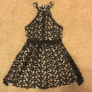 Black and nude dress